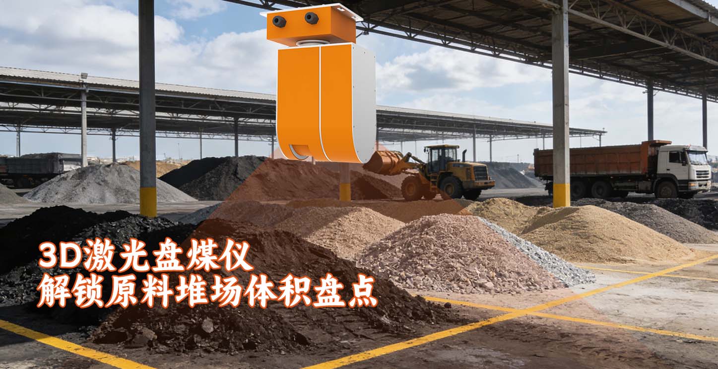 3D激光盘煤仪解锁原料堆场体积盘点