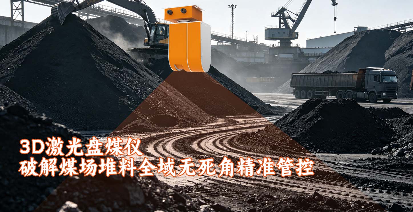 3D激光盘煤仪破解煤场堆料全域无死角精准管控
