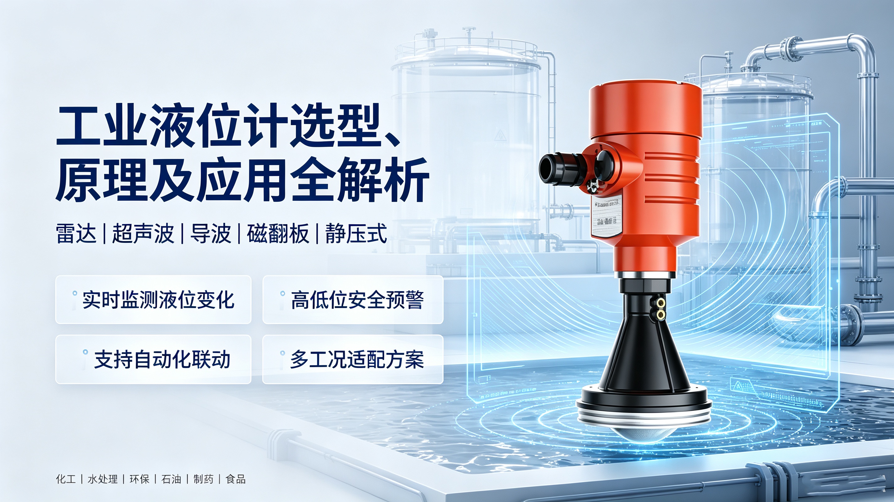 液位计是什么？工业液位计选型、原理及应用全解析