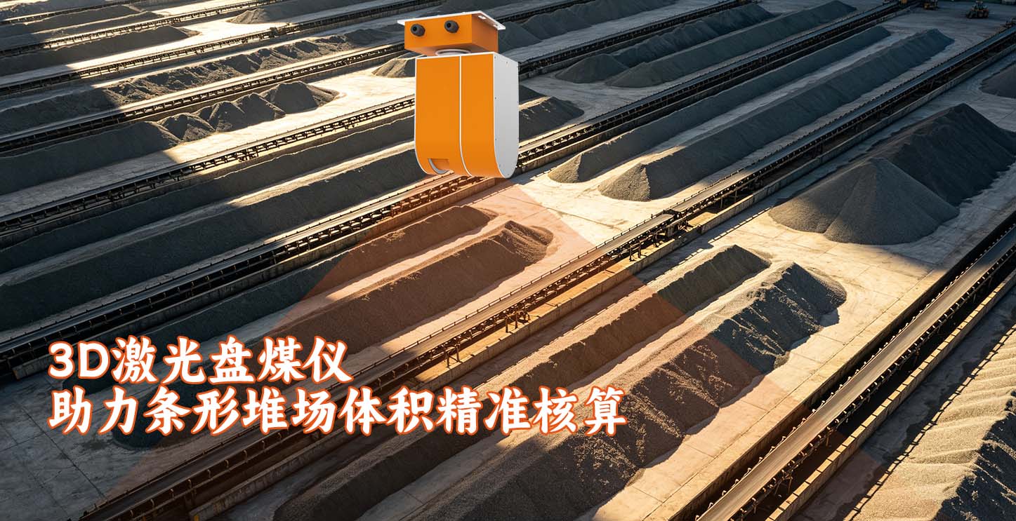3D激光盘煤仪助力条形堆场体积精准核算