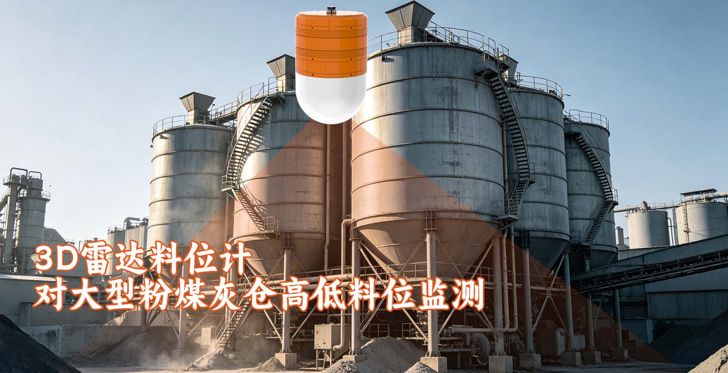 3D雷达料位计对大型粉煤灰仓高低料位监测