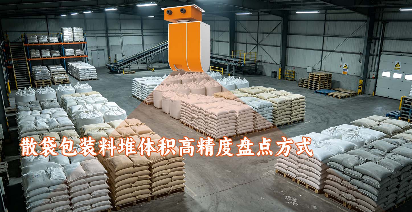 散袋包装料堆体积高精度盘点方式
